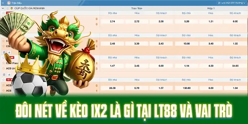 Đôi nét về kèo 1x2 là gì tại LT88 và vai trò